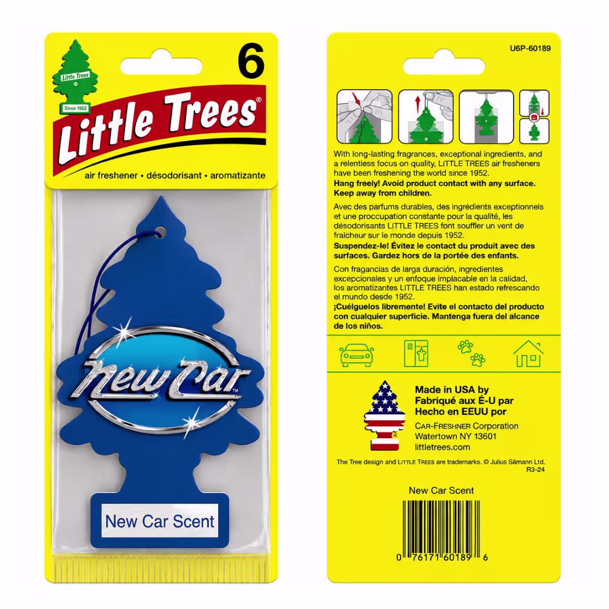 LITTLE TREE COMMON FLAVOURS NEW CAR SCENT (USA)